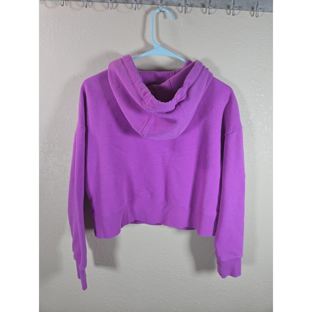 Calvin Klein Jeans Purple Logo Hoodie Crop Top Womens Size XS - Picture 6 of 6
